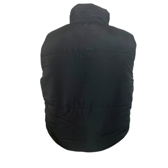 NWT Black Boxy Crop Puffer vest - Picture 9 of 12